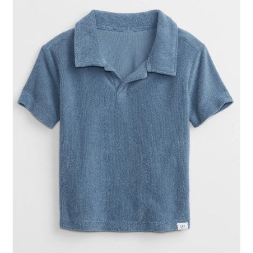 babyGap Towel Terry Johnny Collar Polo Shirt and Shorts Set 18-24 Months